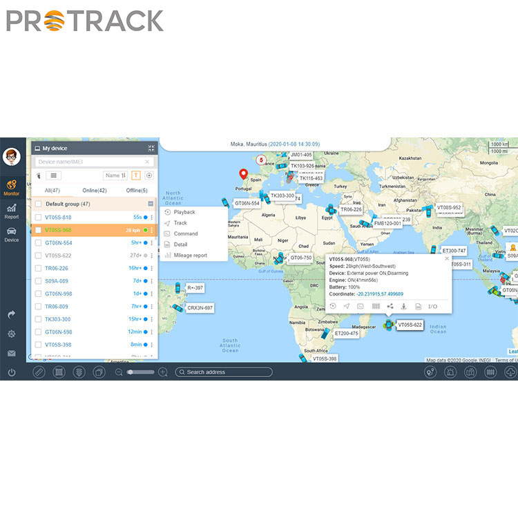 Trình diễn động cơ chạy không tải trên nền tảng Protrack